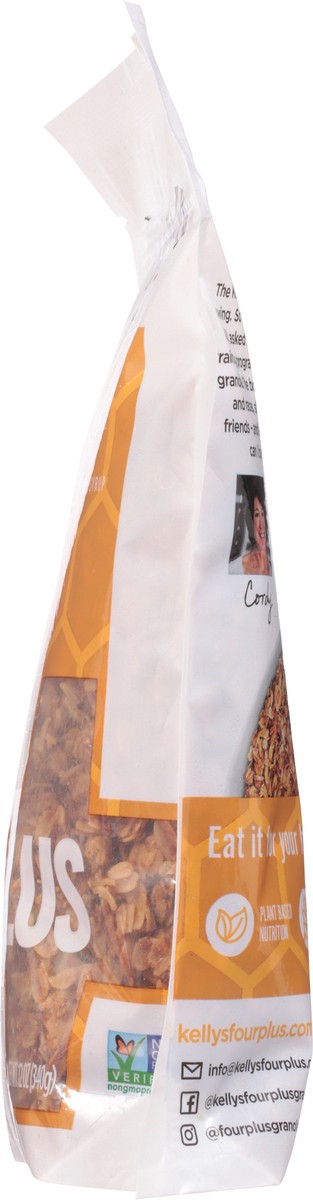 slide 7 of 12, Kellys Family Foods Four Plus Honey Maple Granola 12 oz, 12 oz