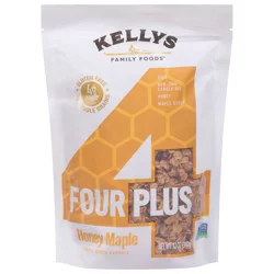 Kellys Family Foods Four Plus Honey Maple Granola 12 oz