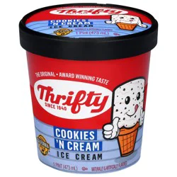 Thrifty Cookies 'N Cream Ice Cream 1 pint