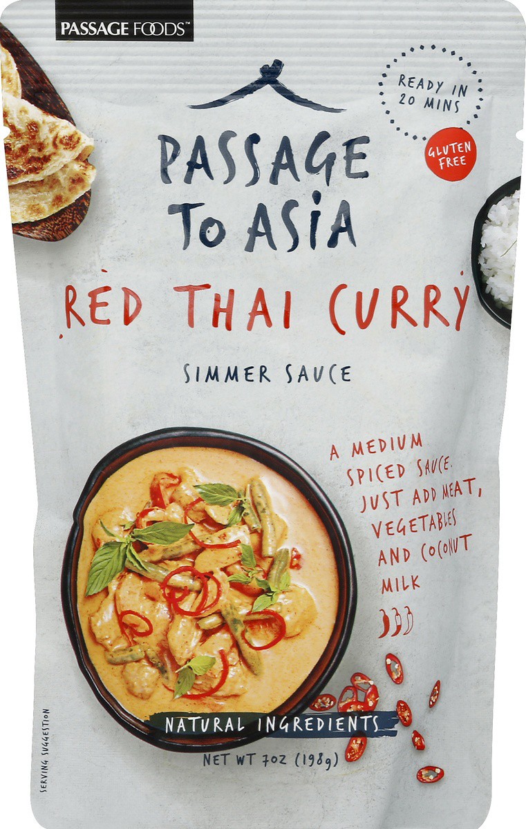 slide 4 of 7, Passage to Thailand Red Thai Curry Simmer Sauce, 7 oz