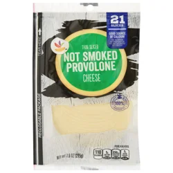 Giant Provolone Cheese Not Smoked Thin Sliced - 20 ct
