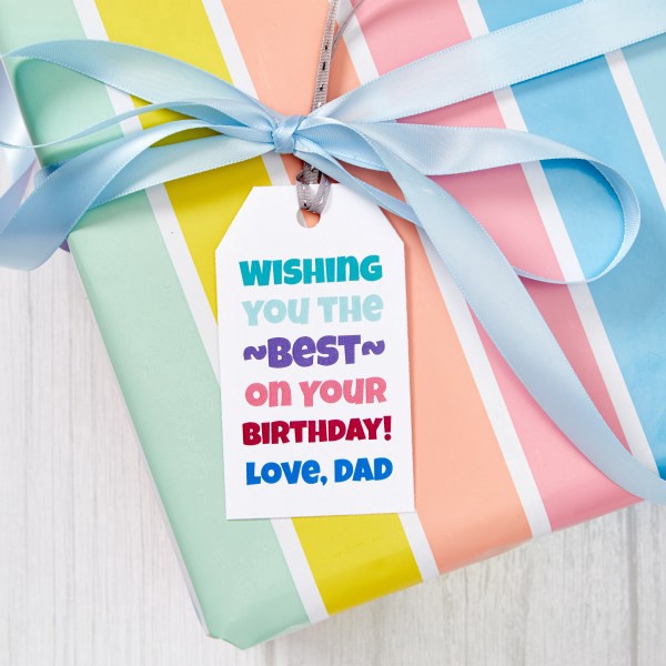 slide 7 of 7, Avery Blank Printer-Compatible Tags With Strings, 2 x 3 1/2, White, 96 ct