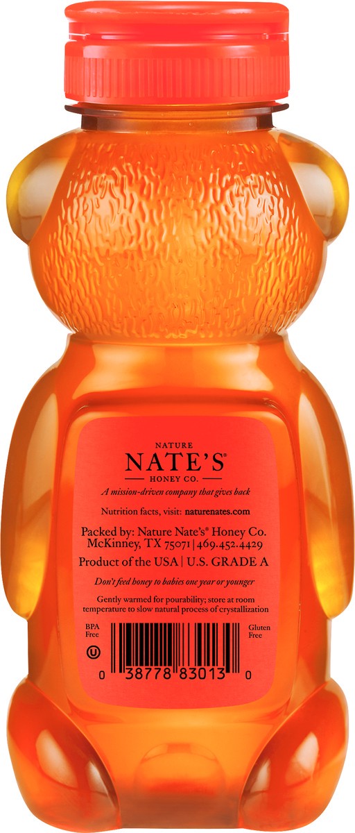 slide 3 of 5, Nature Nate's Raw & Unfiltered Honey, 12 oz