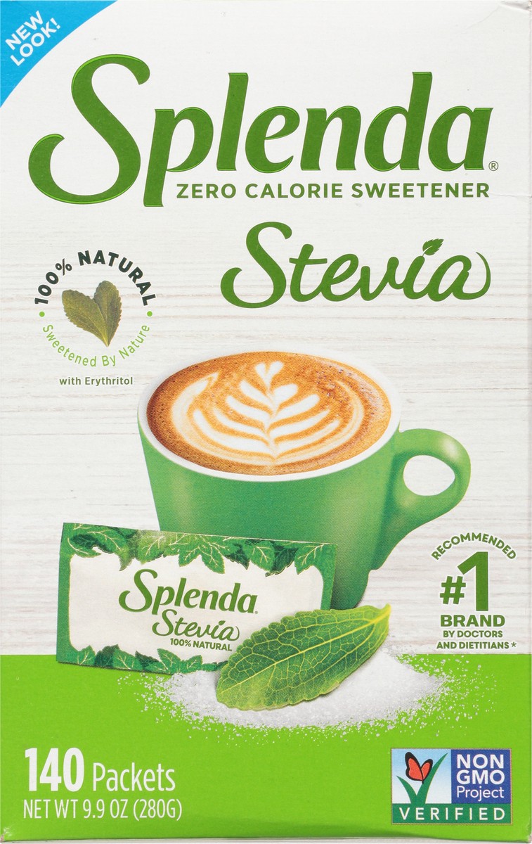 slide 3 of 9, Splenda Stevia Zero Calorie Sweetener Packets 140 Count, 140 ct