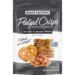 Snack Factory Sea Salt & Cracked Pepper Pretzel Crisps