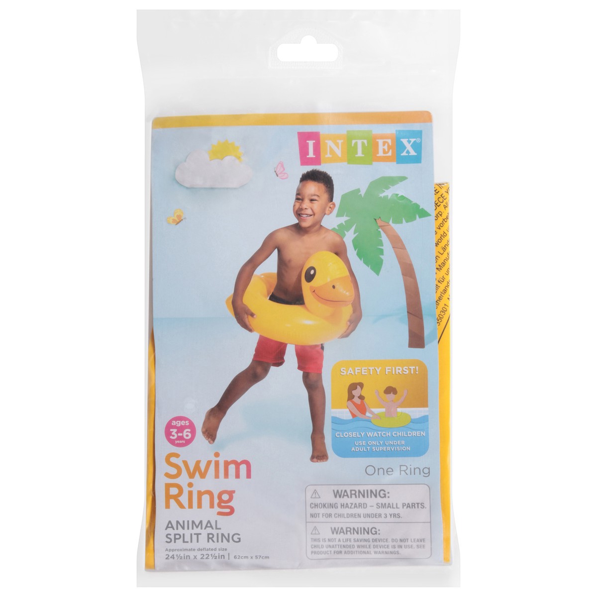 slide 1 of 9, Intex Ages 3-6 Years Animal Split Swim Ring 1 ea, 24 in