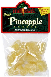 slide 1 of 1, Melissa's Dried Pineapple Chunks, 3 oz
