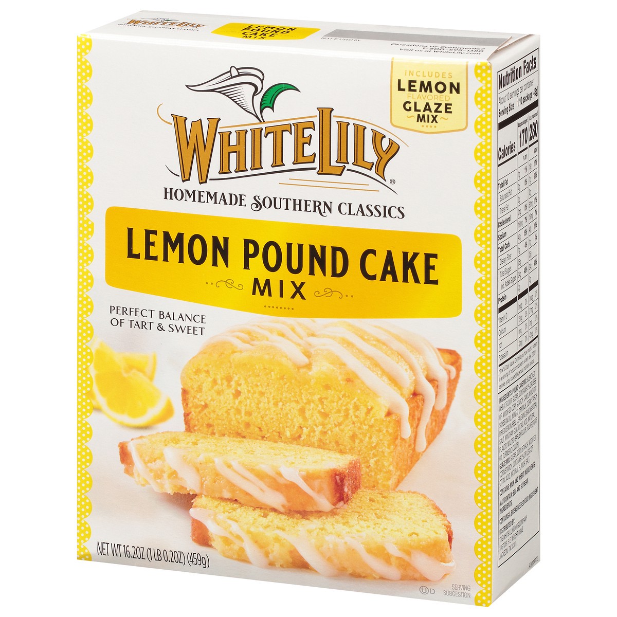 slide 4 of 9, White Lily Lemon Pound Cake Mix, 16.2 OZ Box, 16.22 oz