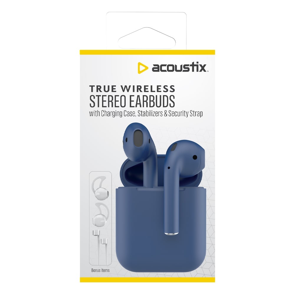 slide 1 of 1, Acoustix True Wireless Earbuds - Blue, 1 ct