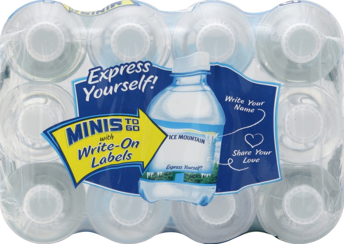 slide 2 of 6, Ice Mountain Brand 100% Natural Spring Water Mini Bottles, 12 ct; 8 fl oz