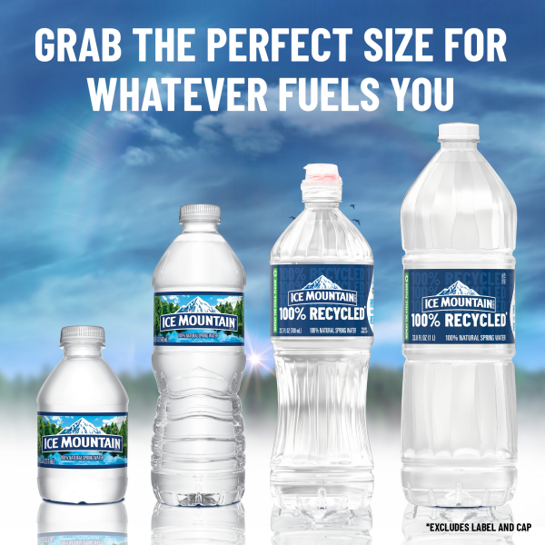 slide 24 of 25, ICE MOUNTAIN Brand 100% Natural Spring Water, mini plastic bottles (Pack of 12) - 8 oz, 8 oz