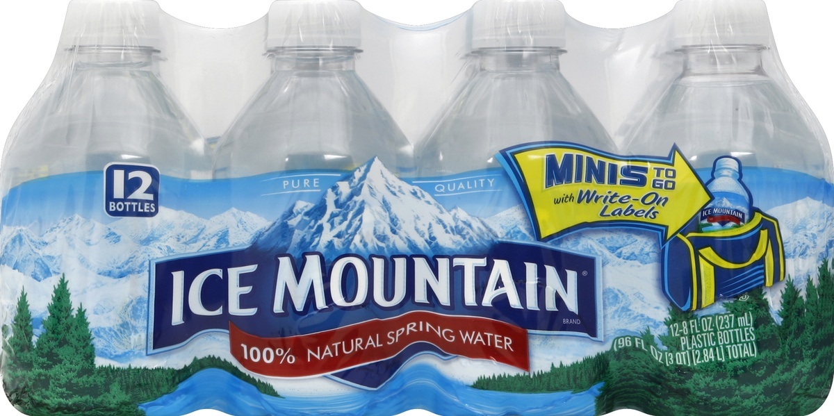 slide 5 of 6, Ice Mountain Brand 100% Natural Spring Water Mini Bottles, 12 ct; 8 fl oz