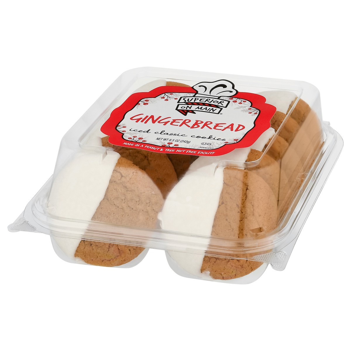 slide 9 of 13, Superior on Main Iced Classic Gingerbread Cookies 8.5 oz, 8.5 oz