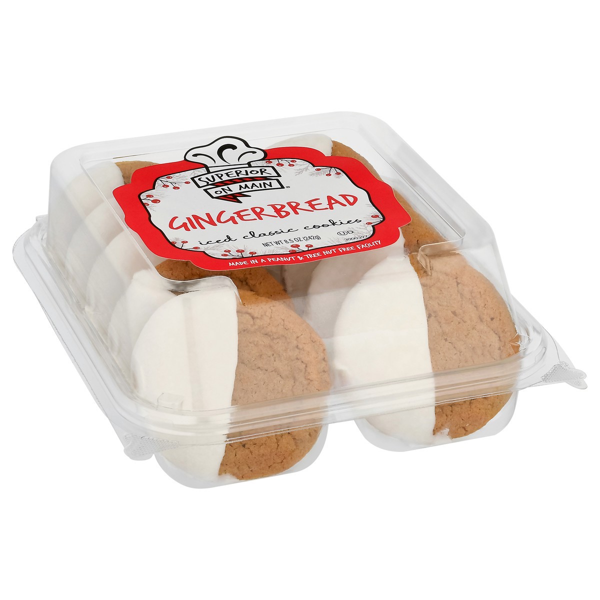 slide 10 of 13, Superior on Main Iced Classic Gingerbread Cookies 8.5 oz, 8.5 oz