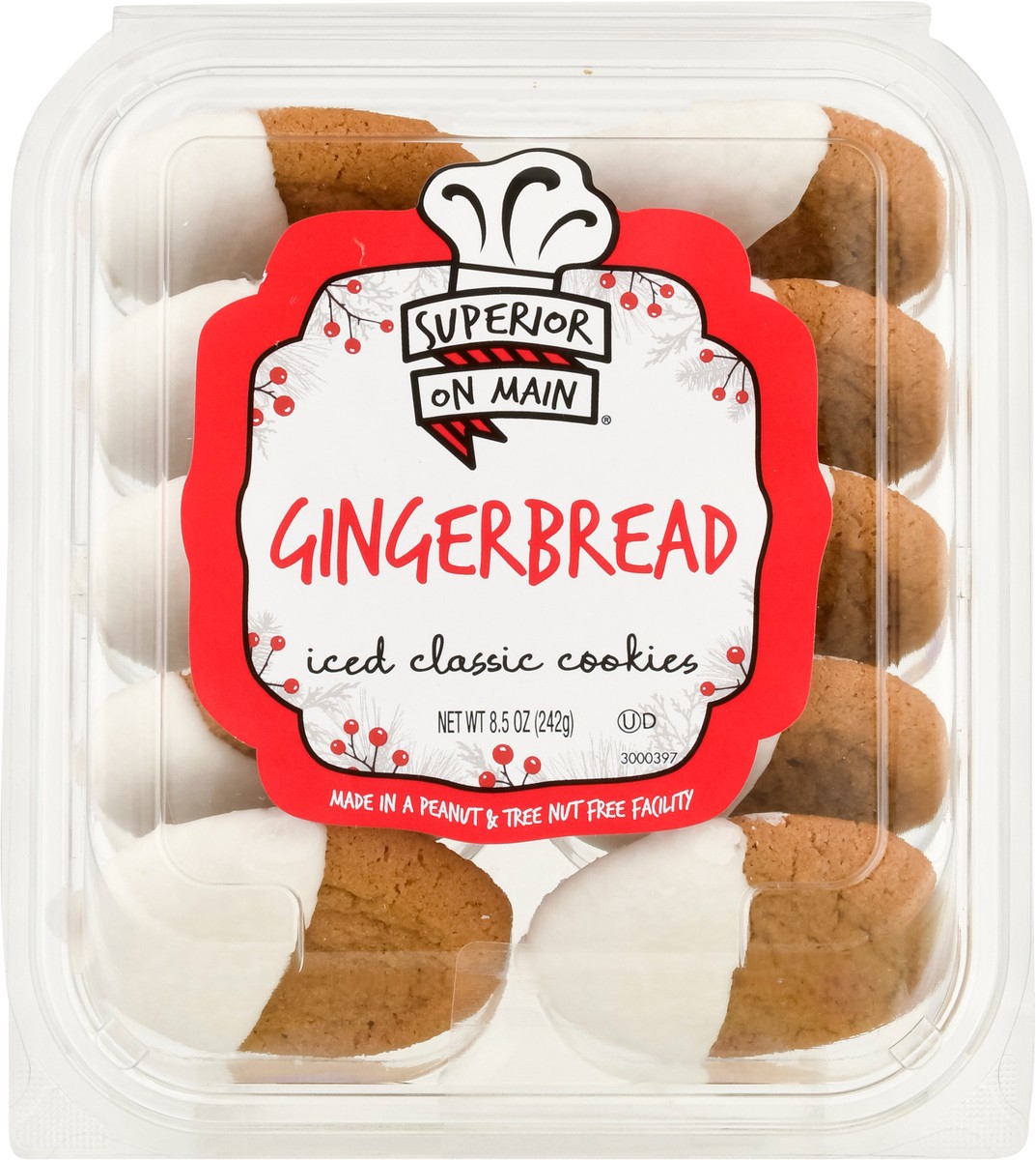 slide 5 of 13, Superior on Main Iced Classic Gingerbread Cookies 8.5 oz, 8.5 oz