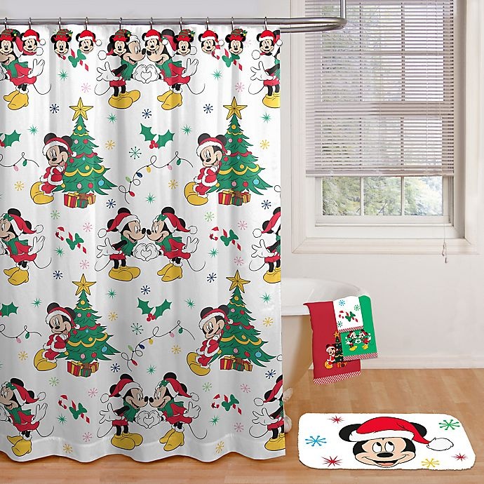 slide 1 of 1, Disney Fa La La Shower Curtain with Hooks, 72 in x 72 in