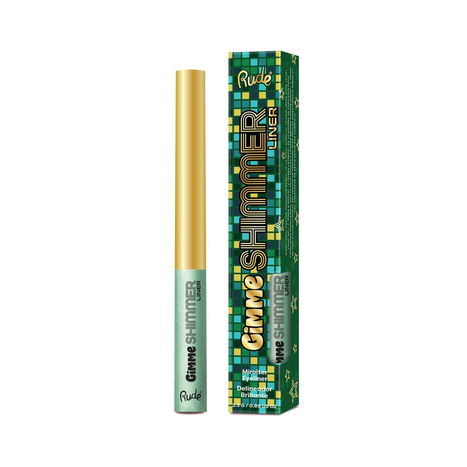 slide 1 of 1, Rude Cosmetics Gimme Shimmer Liner - Emerald, 1 ct