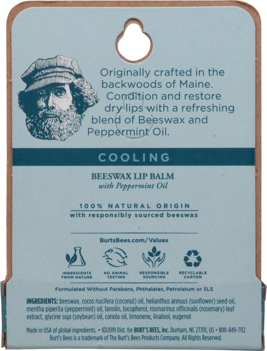 slide 2 of 9, Burt's Bees Cooling Beeswax Lip Balm with Peppermint Oil 0.15 oz, 0.15 oz