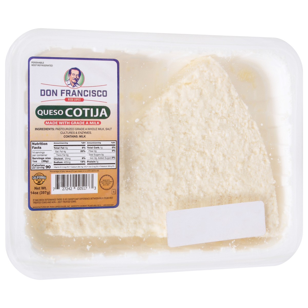 slide 10 of 11, Don Francisco's Tio Francisco Queso Cotija, 14 oz