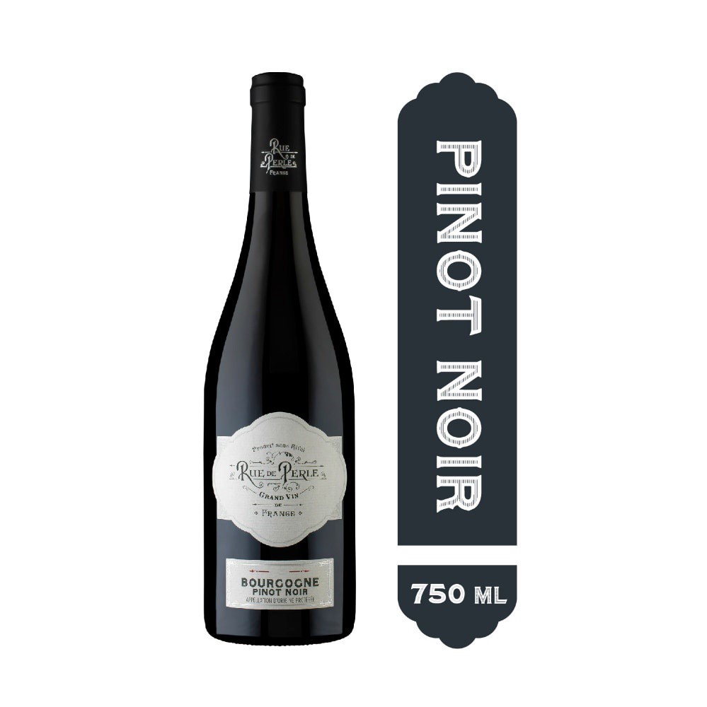 slide 4 of 6, Rue De Perle Bourgogne Pinot Noir Red Wine, 750 ml