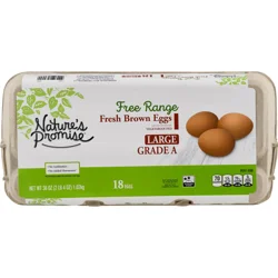 Nature's Promise Free Range Vegetarian Fed Large Brown Eggs