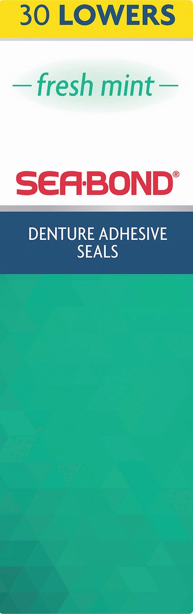 slide 8 of 8, Sea-Bond Lowers Fresh Mint Denture Adhesive Seals 30.0 ea, 30 ct
