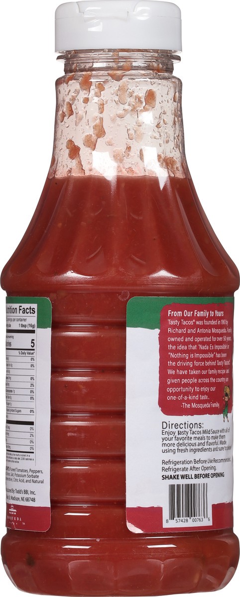 slide 7 of 9, Tasty Tacos Mild Sauce 16 oz, 16 oz