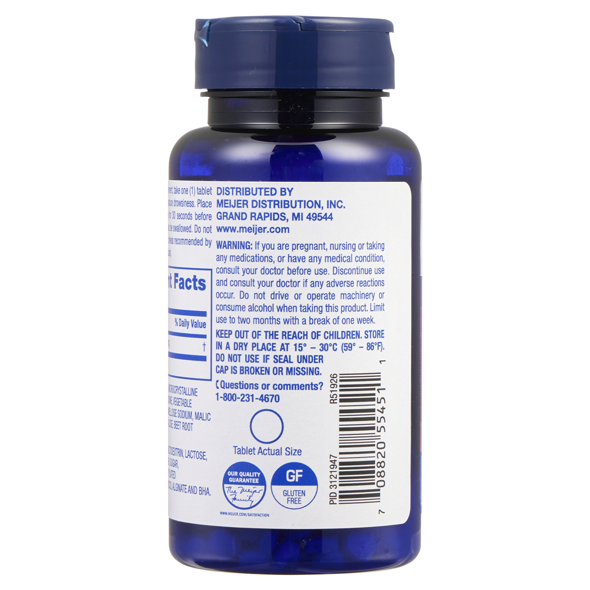 slide 3 of 17, MEIJER WELLNESS Meijer Dietary Supplement Melatonin Quick Dissolve Tablets, 90 ct; 5 mg