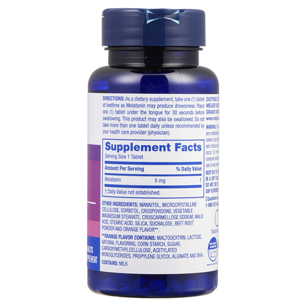 slide 9 of 17, MEIJER WELLNESS Meijer Dietary Supplement Melatonin Quick Dissolve Tablets, 90 ct; 5 mg