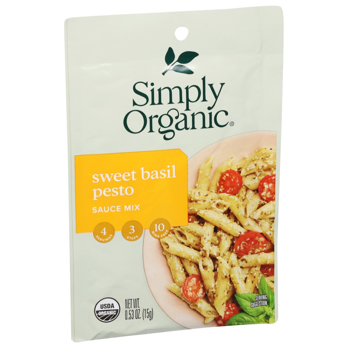 slide 9 of 9, Simply Organic Sweet Basil Pesto Sauce Mix 0.53 oz, 0.53 oz