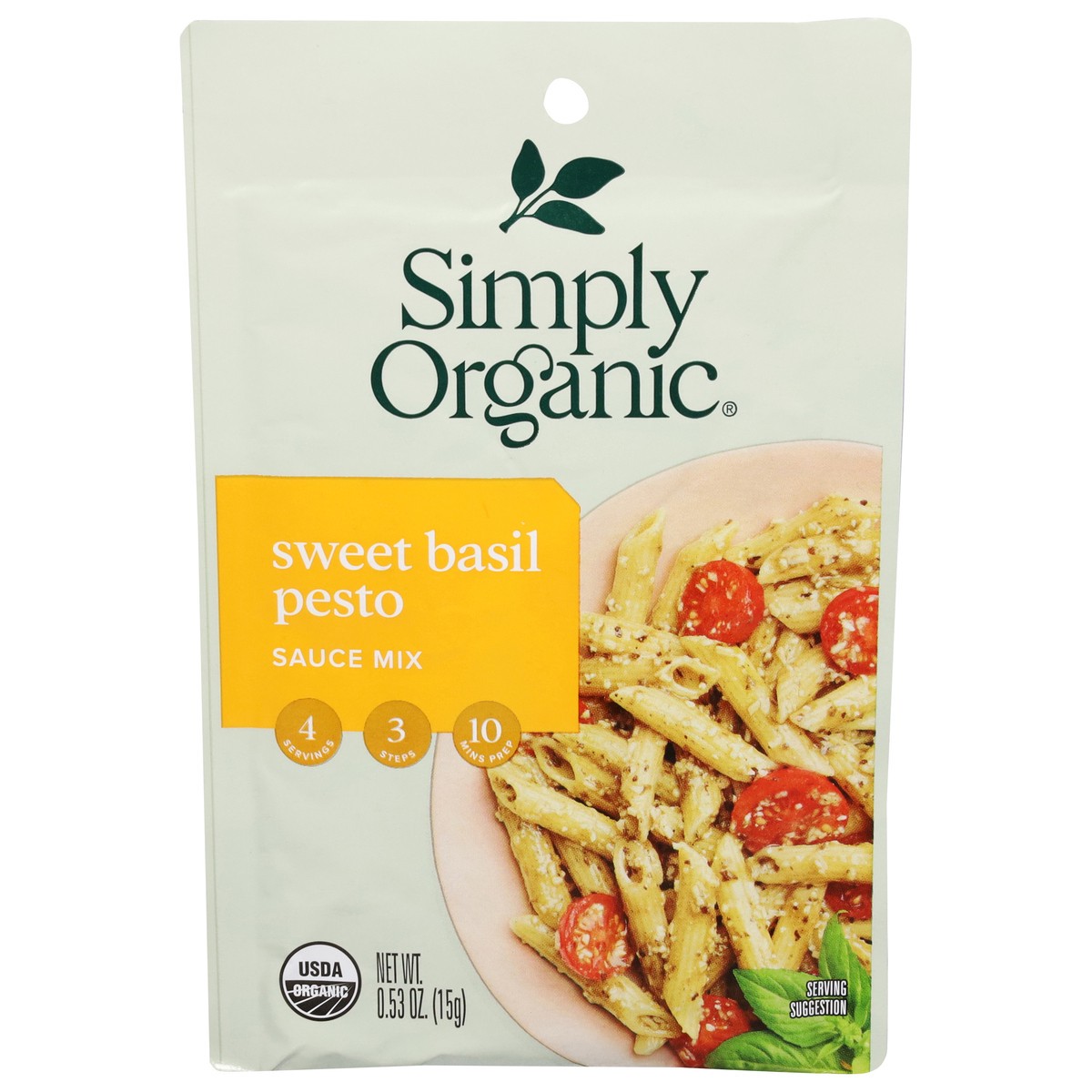 slide 1 of 9, Simply Organic Sweet Basil Pesto Sauce Mix 0.53 oz, 0.53 oz