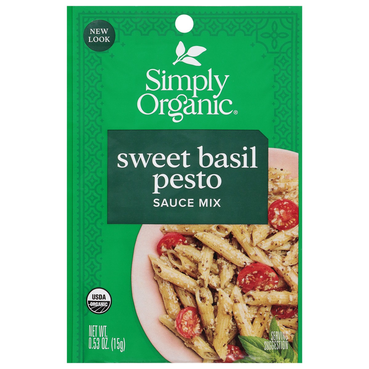 slide 1 of 9, Simply Organic Sweet Basil Pesto Sauce Mix - 0.53 oz, 0.53 oz
