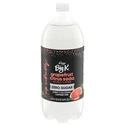 Big K Grapefruit Citrus Zero Sugar Soda Bottle - 2 liter