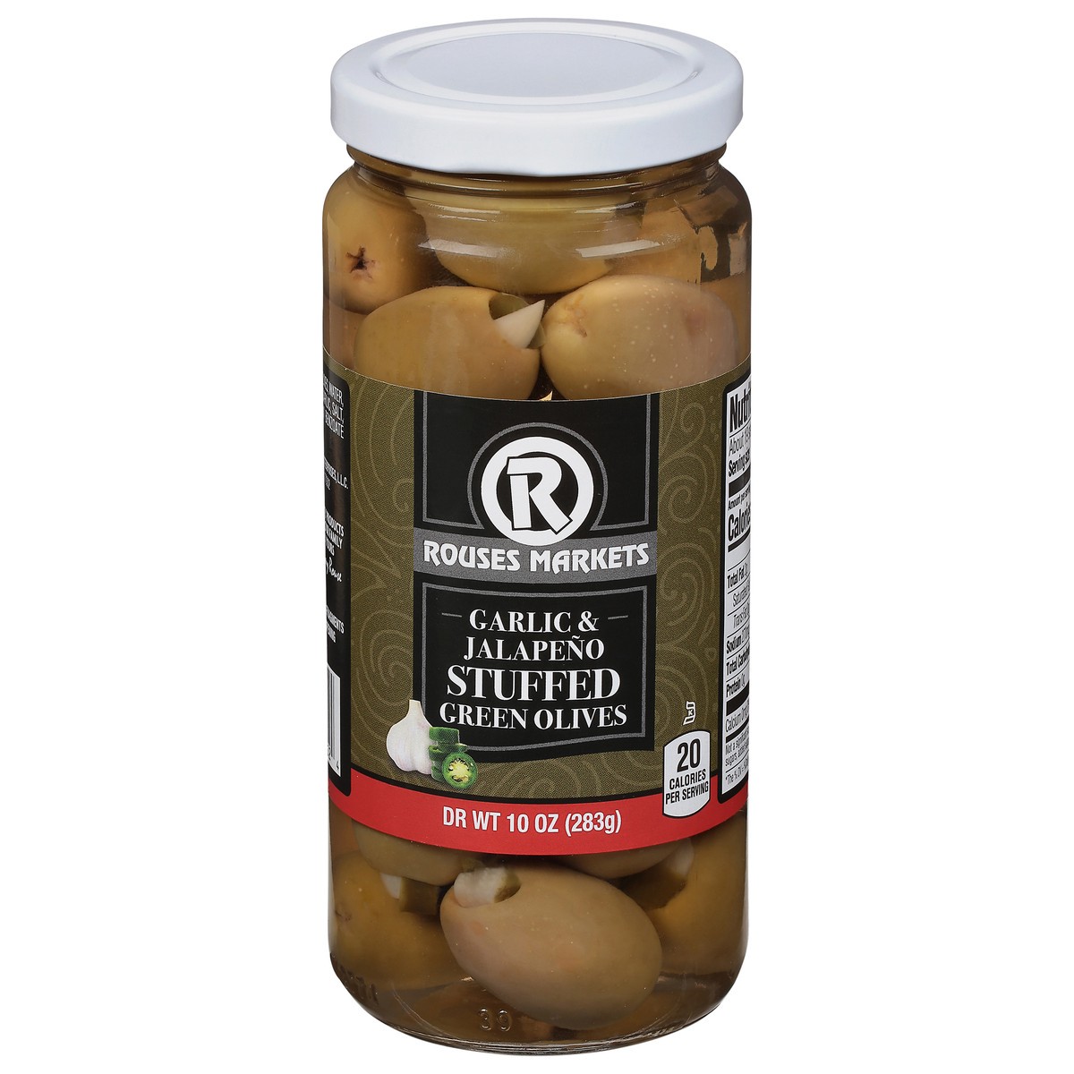 slide 6 of 11, Rouses Markets Stuffed Garlic & Jalapeno Green Olives 10 oz, 10 oz