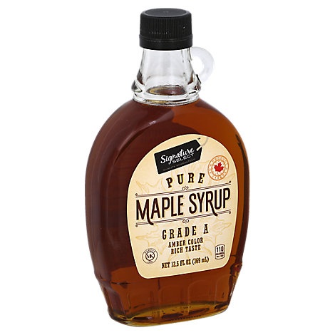 slide 1 of 1, Signature Select Maple Syrup, 12.5 fl oz