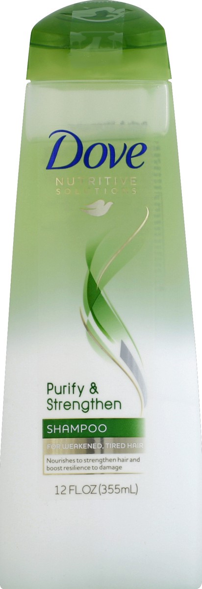 slide 5 of 6, Dove Purify & Strengthen Shampoo, 12 oz