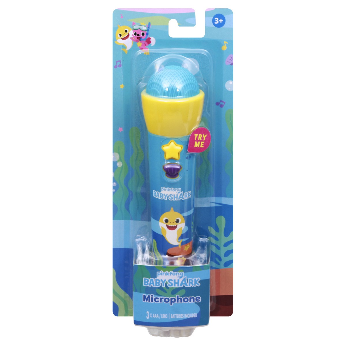 slide 1 of 9, Pinkfong 3+ Baby Shark Microphone 1 ea, 1 ct