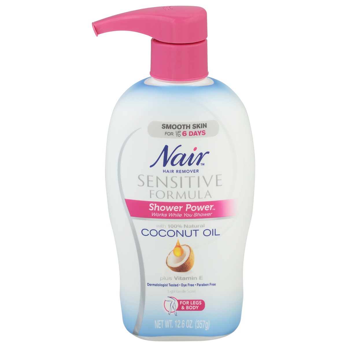 Nair Sensitive Formula Shower Power Coconut Oil 12.6 oz Shipt