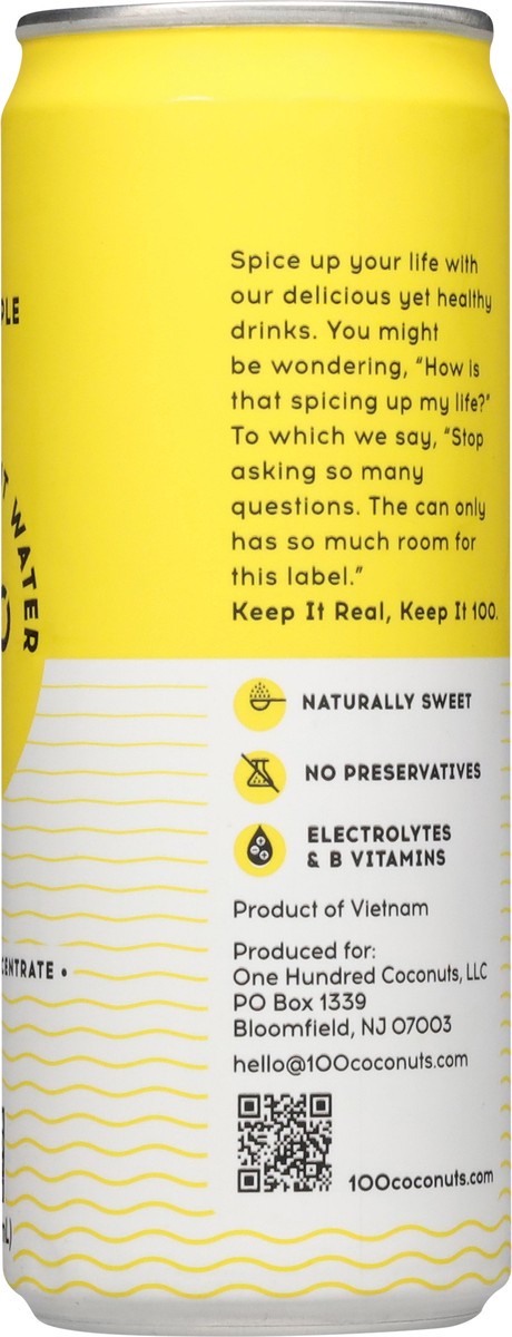 slide 7 of 14, 100 Pure Pineapple Coconut Water - 11 fl oz, 11 fl oz