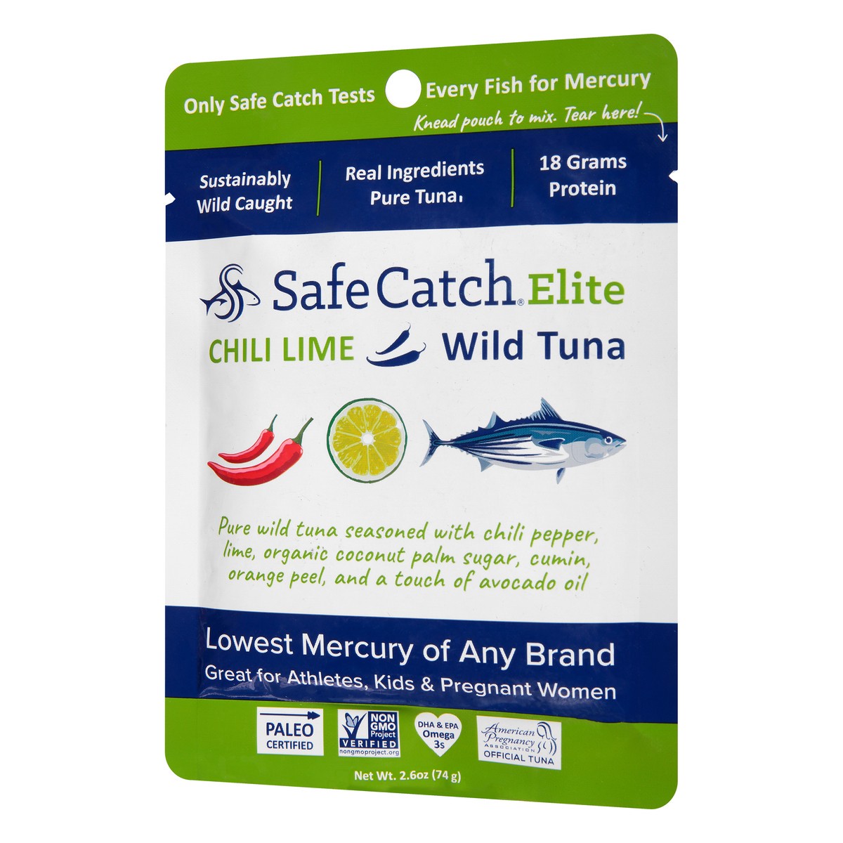 slide 3 of 9, Safe Catch Chili Lime Elite Wild Tuna, 2.6 oz