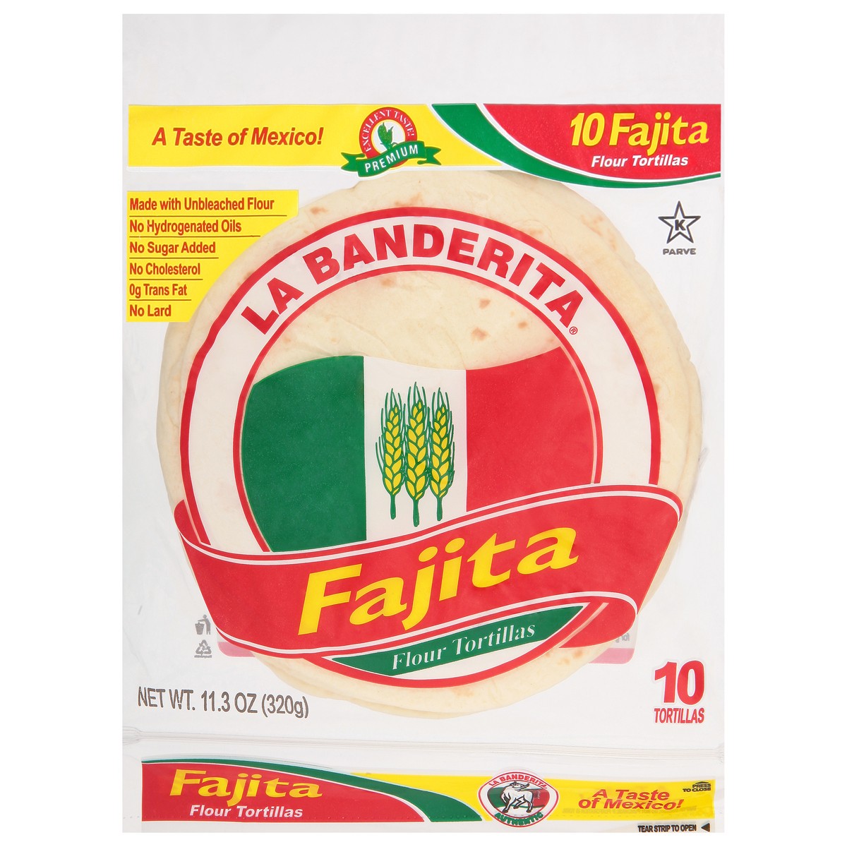 slide 1 of 14, La Banderita 6in Fajita Flour Tortillas, 12.5 oz