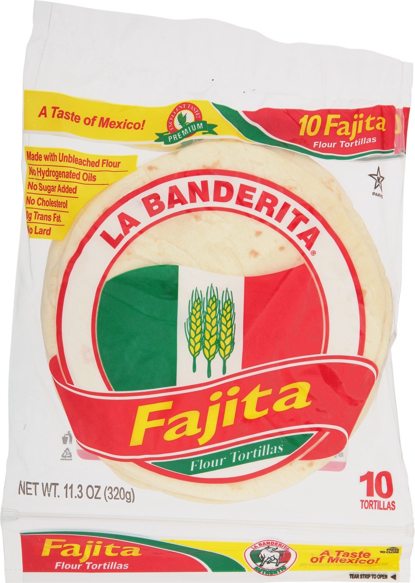 slide 1 of 14, La Banderita 6in Fajita Flour Tortillas, 12.5 oz