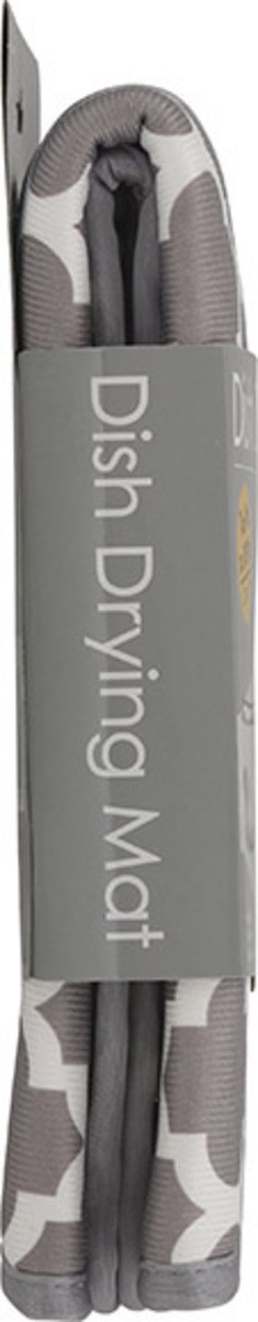 slide 8 of 9, S&T Inc. 16 in x 18 in White Trellis Dish Drying Mat 1 ea, 1 ct