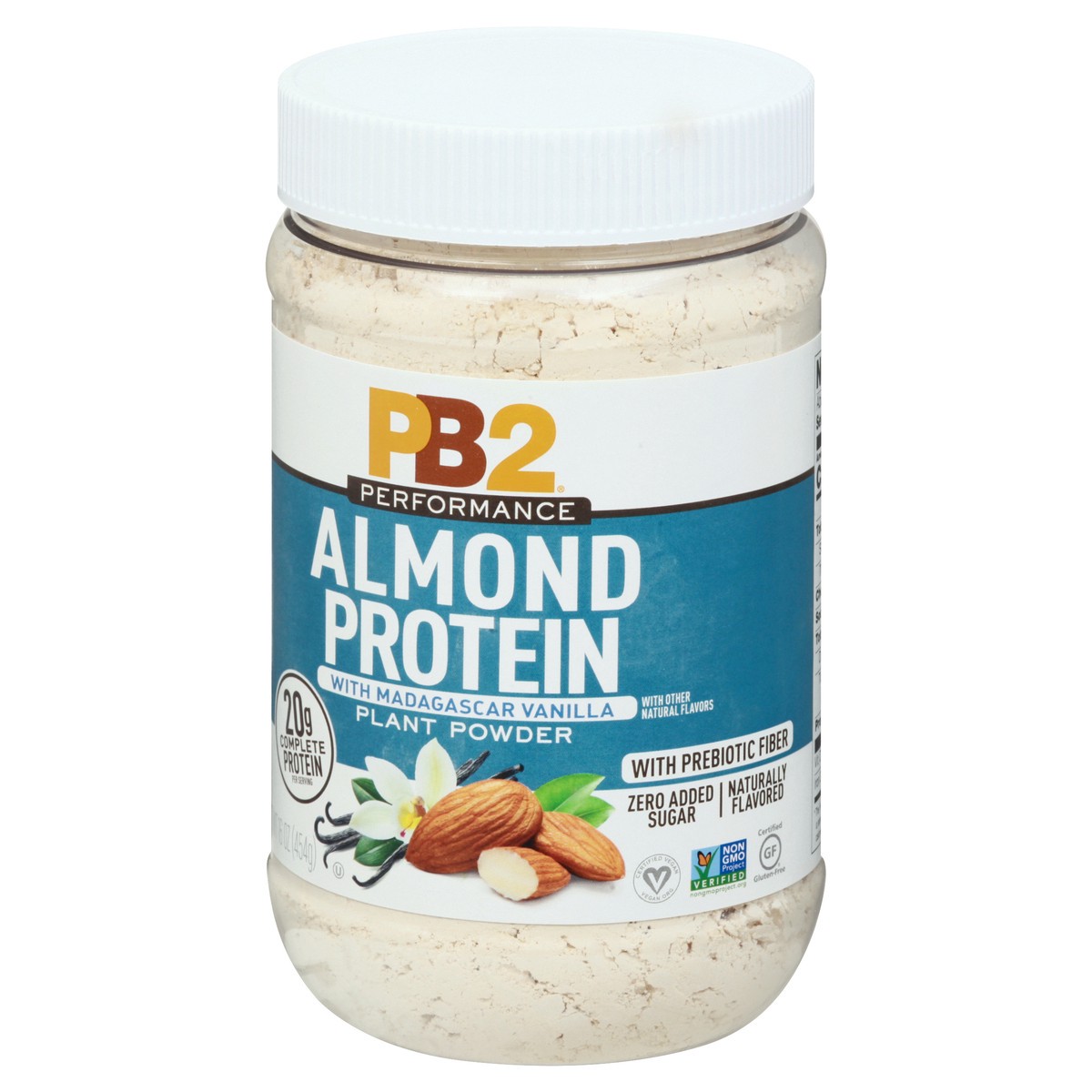 slide 2 of 13, PB2 Almond Protein With Madagascar Vanilla Plant Powder, 16 oz