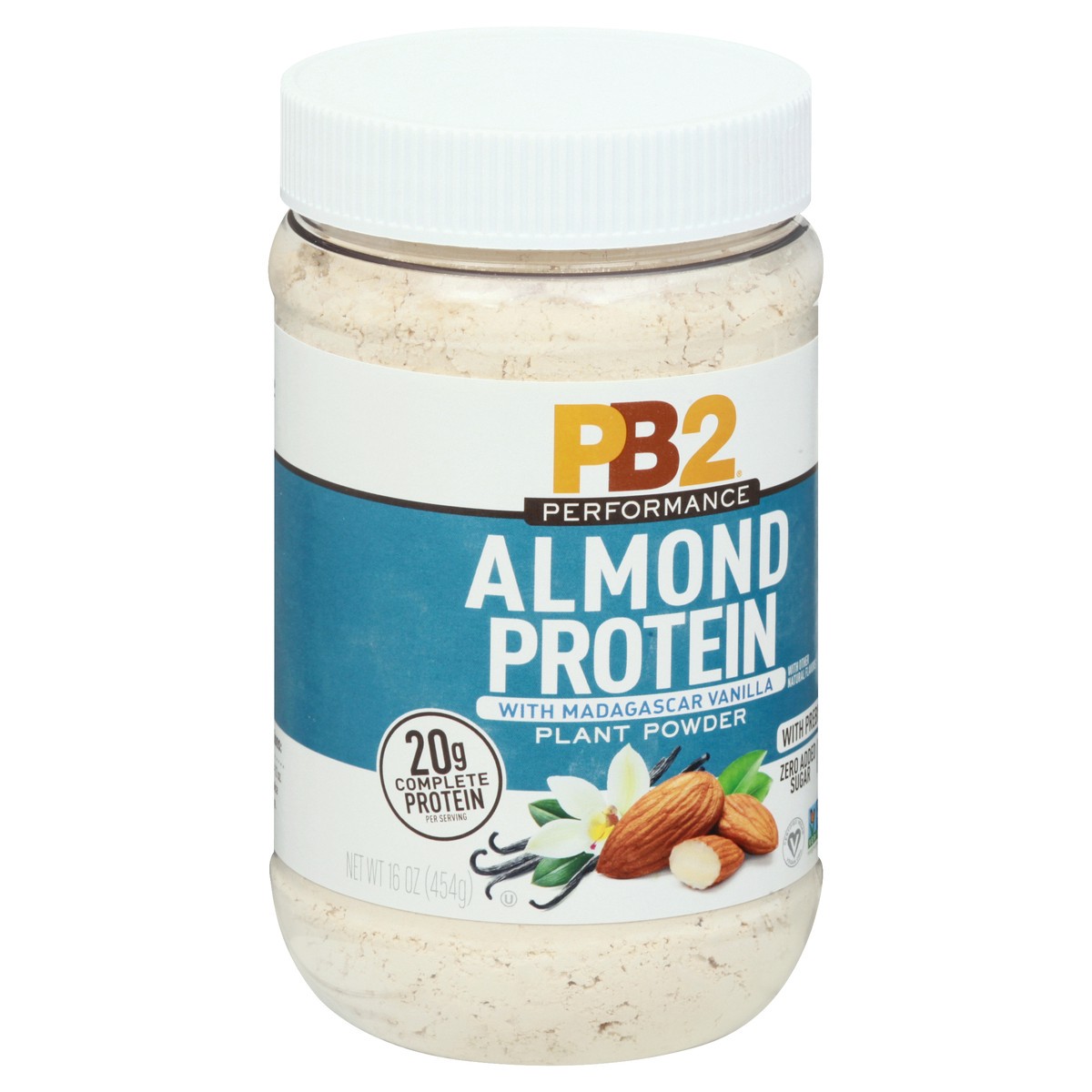 slide 9 of 13, PB2 Almond Protein With Madagascar Vanilla Plant Powder, 16 oz