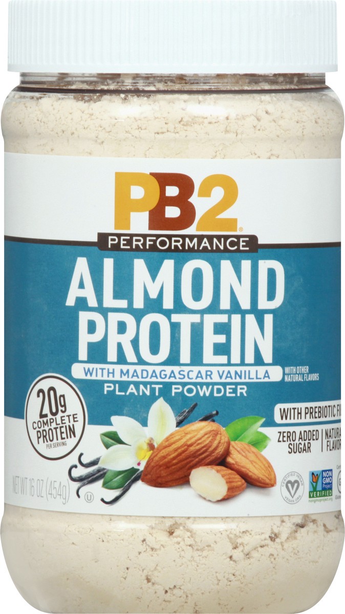 slide 1 of 13, PB2 Almond Protein With Madagascar Vanilla Plant Powder, 16 oz