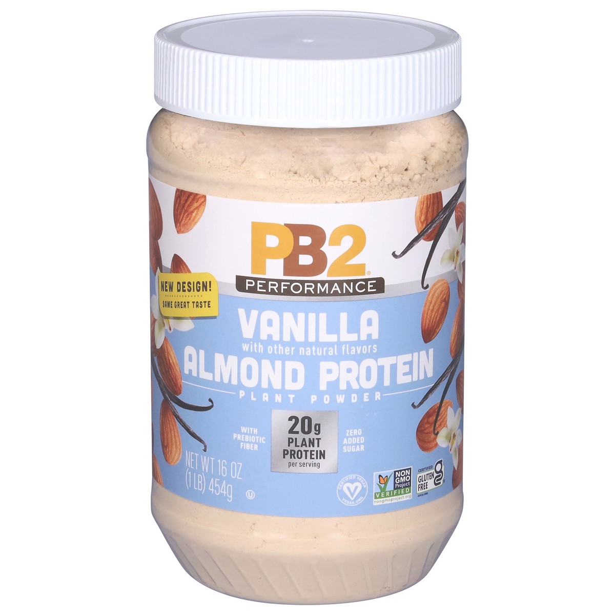 slide 1 of 13, PB2 Almond Protein With Madagascar Vanilla Plant Powder, 16 oz