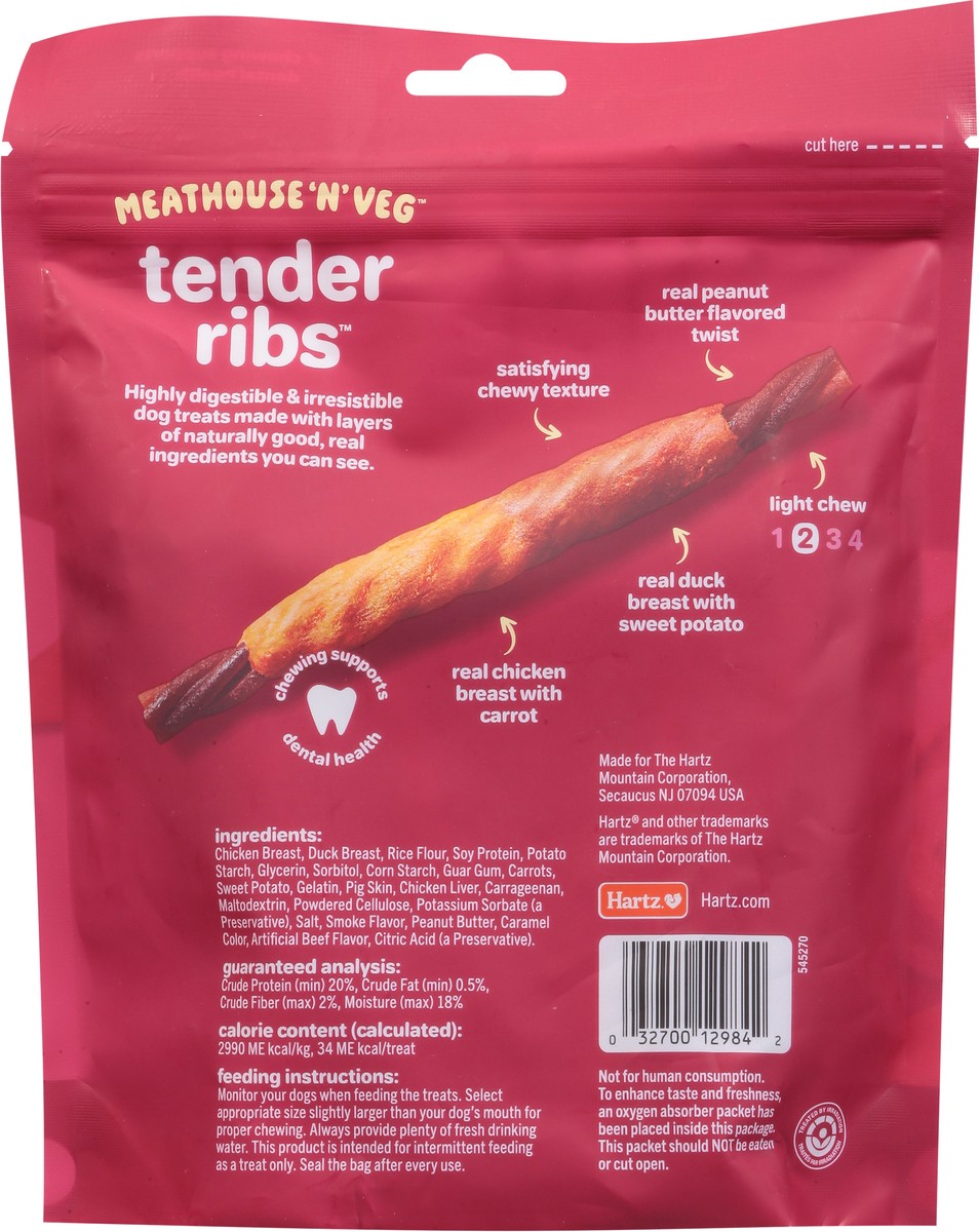 slide 2 of 9, Oinkies Tender Ribs Light Chew Meathouse 'n' Veg Dog Chew Treats 22 ea, 8.9 oz
