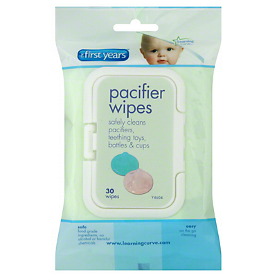 slide 1 of 1, First Year Pacifier Wipes, 30 ct