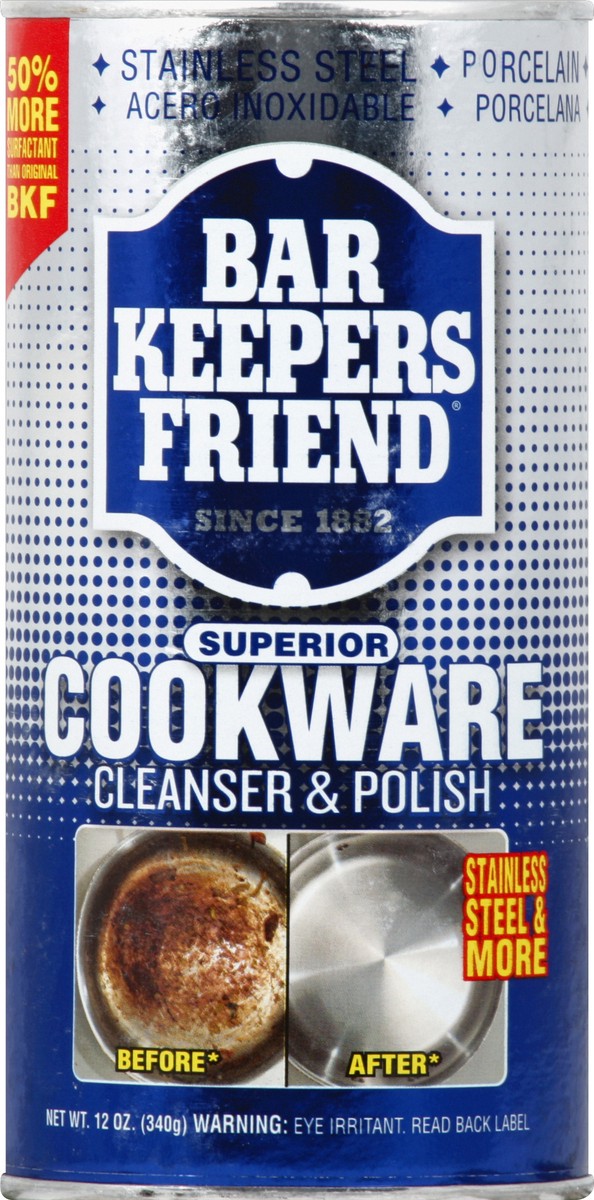 slide 1 of 2, Bar Keepers Friend Cleanser & Polish 12 oz, 12 oz